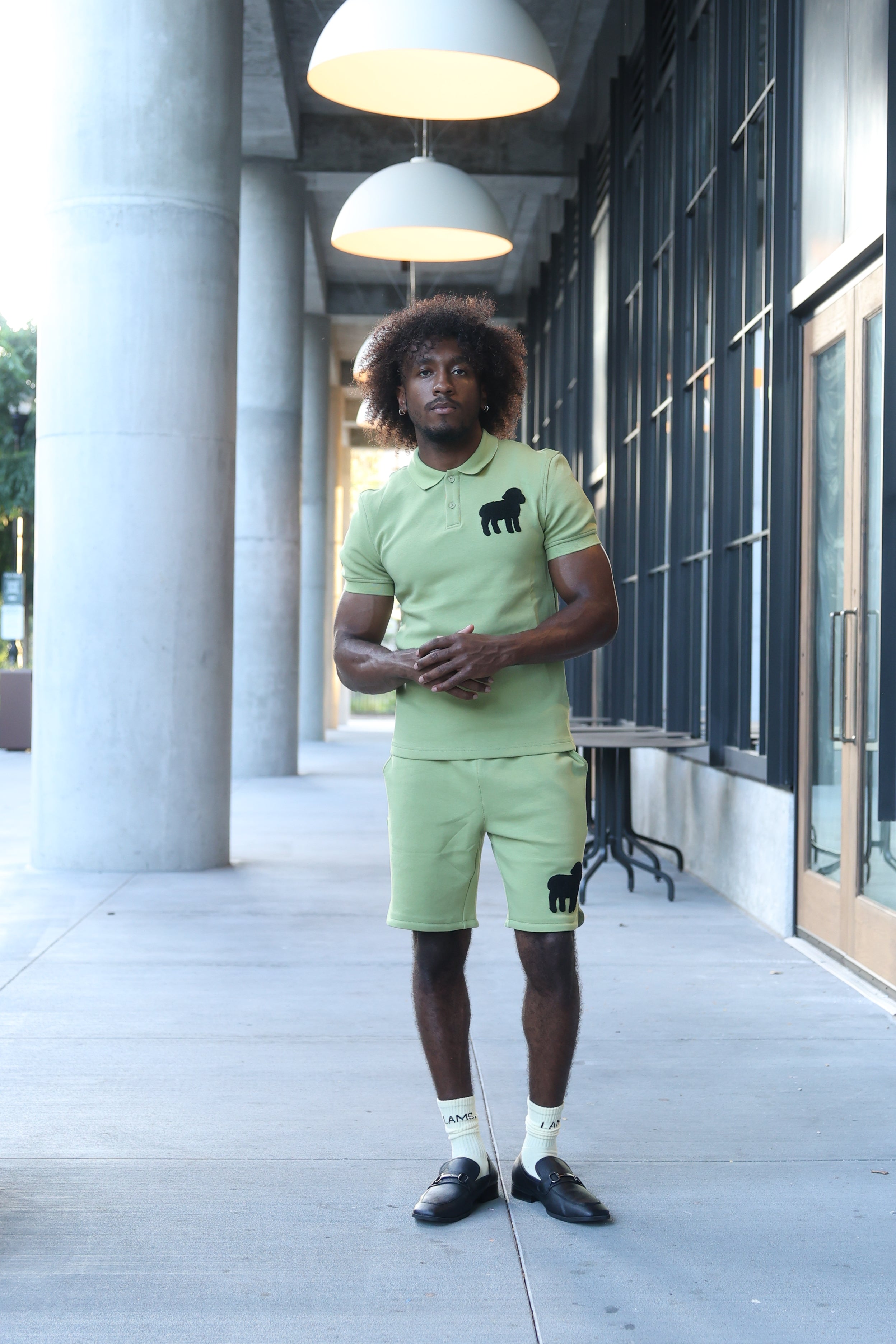 LAMS Olive Polo