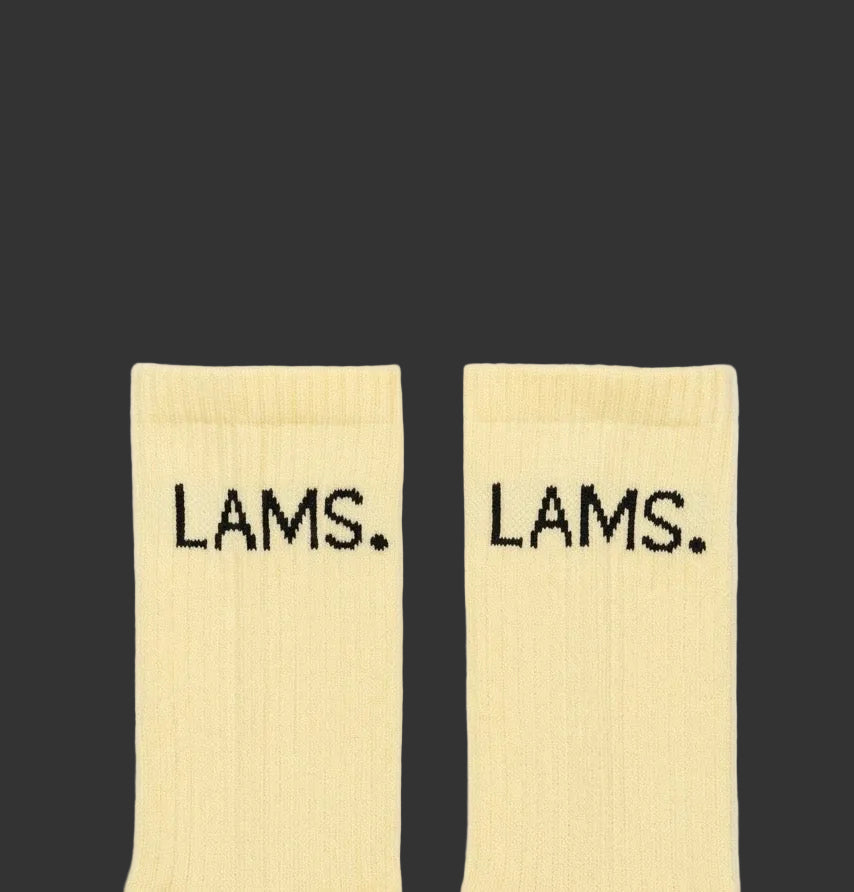 LAMS Cream Socks