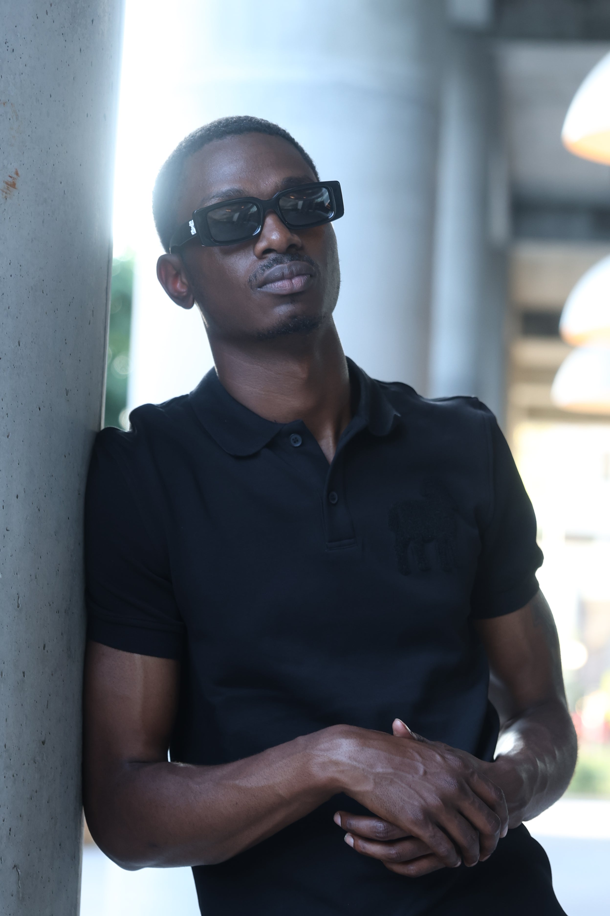 LAMS Black  Polo