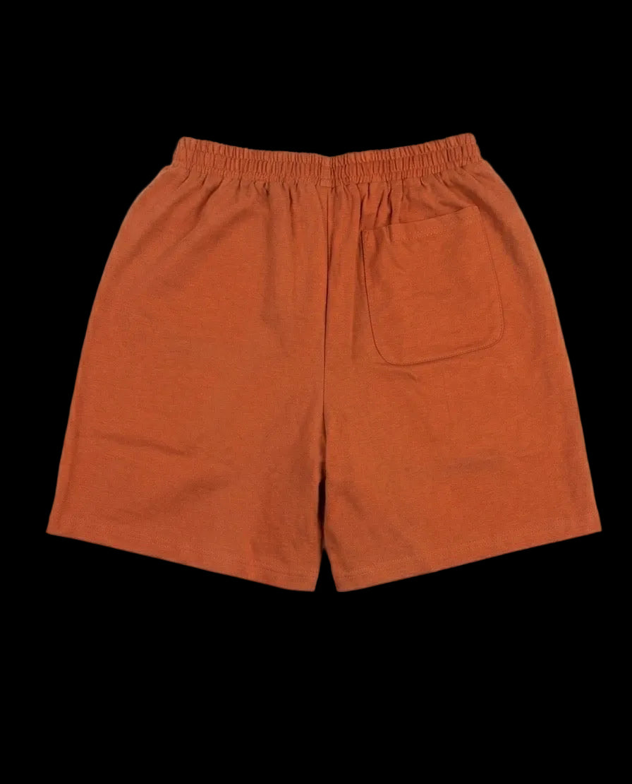 Burnt Orange Patch Shorts