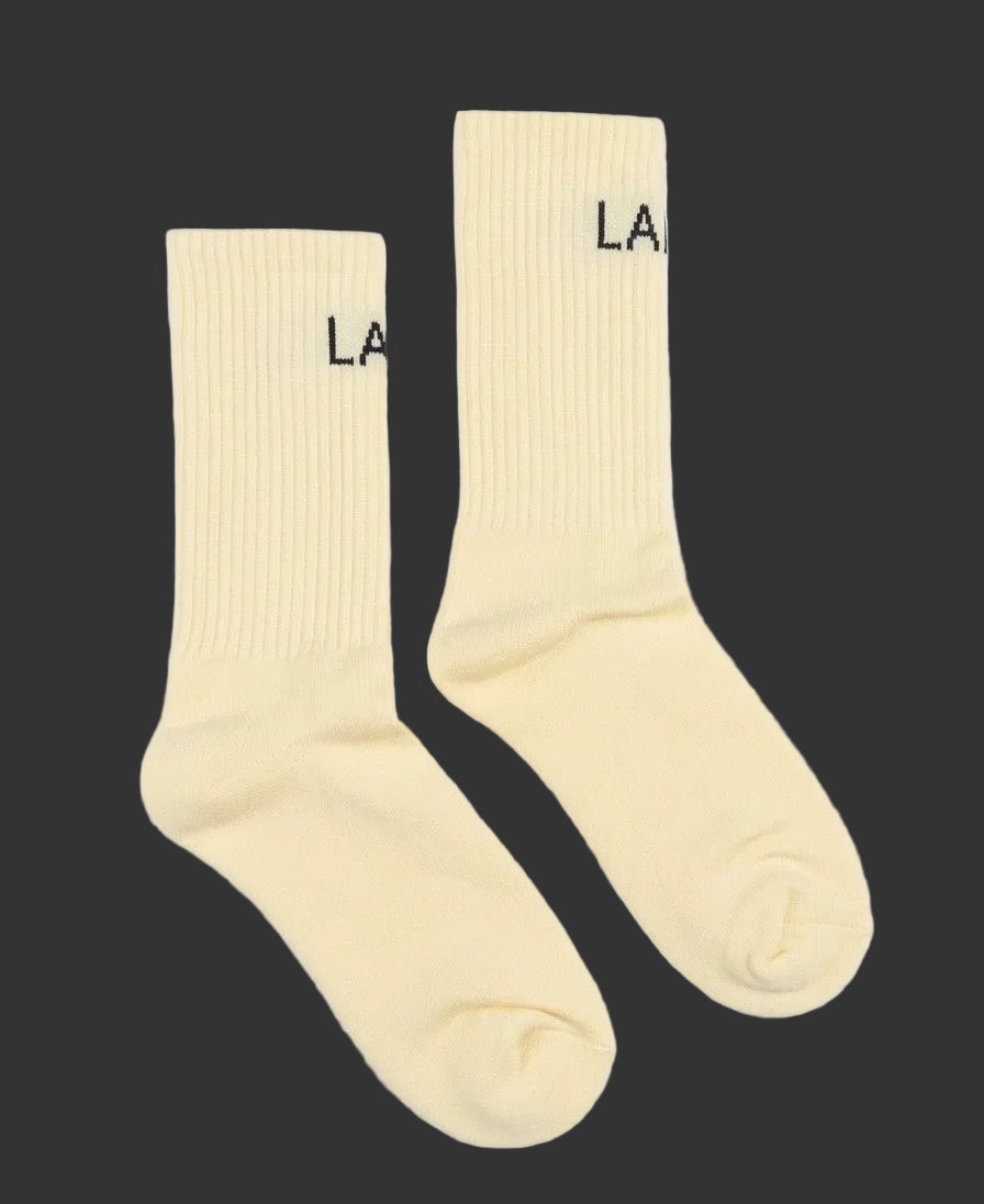 LAMS Cream Socks