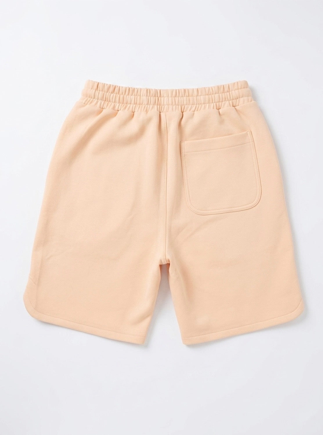 LAMS cream shorts back view